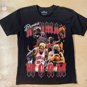 Black Rodman Graphic T-Shirt Large (PA)